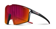 Okulary przeciwsłoneczne - Julbo Edge Unisex Dorosły Okulary przeciwsłoneczne, Matowy czarny/czerwony, rozmiar uniwersalny - miniaturka - grafika 1