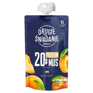 Drugie Śniadanie Mus w tubce brzoskwinia 180 g - Soki i napoje niegazowane - miniaturka - grafika 1