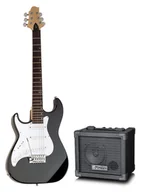 Gitary elektryczne - Samick MB 1 LH BK - gitara elektryczna + piecyk ♦ 30 DNI NA ZWROT ♦ GWARANCJA DOOR-TO-DOOR ♦ SZYBKA WYSYŁKA - miniaturka - grafika 1
