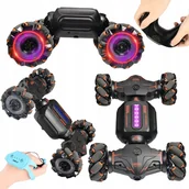 Zabawki zdalnie sterowane - SAMOCHÓD ZDALNIE STEROWANY RC KASKADERSKI 4x4 PILOT EFEKTY ŚWIATŁA DRIFT - miniaturka - grafika 1