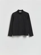 Dresy męskie - Reserved - Bluza ze stójką - czarny - miniaturka - grafika 1