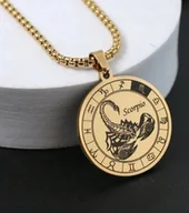 Wisiorki - Naszyjnik wisiorek Skorpion Scorpio znak zodiaku prezent - miniaturka - grafika 1
