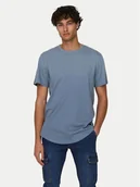 Koszulki męskie - Only & Sons T-Shirt Matt 22002973 Niebieski Regular Fit - miniaturka - grafika 1