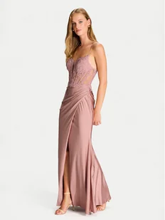 Hey Kyla Sukienka wieczorowa 5AI058HK Różowy Regular Fit - Sukienki - miniaturka - grafika 1