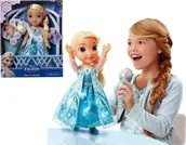 Lalki dla dziewczynek - Jakks Pacific Śpiewająca Elsa z mikrofonem Kraina Lodu PL - miniaturka - grafika 1