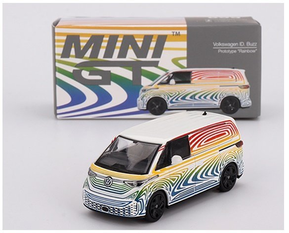 Mini Gt Vw Id. Buzz Prototype Rainbow 2022 1:64 00899