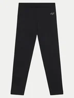 Spodnie damskie - 4F Legginsy 4FJWMM00TTIGF178 Czarny Slim Fit - miniaturka - grafika 1