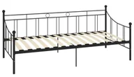 Łóżka - Czarne metalowe łóżko 90x200 cm P1-L94 - miniaturka - grafika 1