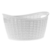 Pojemniki biurowe - Koszyk plastikowy owalny Malm 3.3L, biały - miniaturka - grafika 1