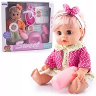 Lalki dla dziewczynek - LALKA BOBAS MÓWIĄCA, SIKAJĄCA, DŁUGIE WŁOSY + AKCESORIA - miniaturka - grafika 1