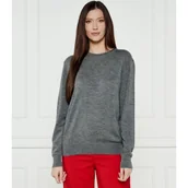 Swetry damskie - POLO RALPH LAUREN Wełniany sweter | Loose fit - miniaturka - grafika 1