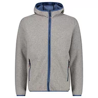 Kurtki męskie - CMP - Męska kurtka Fix Hood, Man, Grigio Mel.-Blue Stone, 56 - miniaturka - grafika 1
