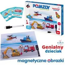 Askato Puzzle magnetyczne pojazdy - Puzzle - miniaturka - grafika 1