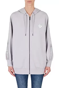 Armani Exchange Damska bluza z kapturem, zapinana na zamek błyskawiczny, bluza z kapturem z długimi rękawami, okucie, XS, Sprzęt, XS - Bluzy damskie - miniaturka - grafika 1