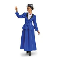 Płaszcze damskie - Disguise 144689B-EU-4 Disney Mary Popins płaszcz dla dorosłych M 8-10 fantazyjny kostium, dziewczęcy, wielokolorowy - miniaturka - grafika 1