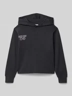 Swetry dla chłopców - Bluza o pudełkowym kroju z kapturem z czystej bawełny - miniaturka - grafika 1