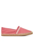 Espadryle damskie - Tommy Hilfiger Espadryle Fringe Canvas Closed Espadrille FW0FW08881 Różowy - miniaturka - grafika 1