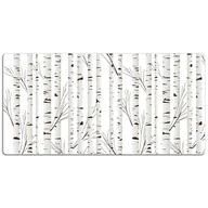 Podkładki na biurko - Podkładka na biurko z nadrukiem Brzozowy las 120x60 cm - miniaturka - grafika 1