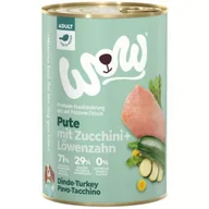 Mokra karma dla psów - Wow Pute - indyk z cukinią i mniszkiem lekarskim 400 g - miniaturka - grafika 1
