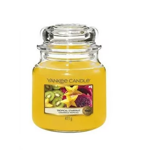 Yankee Candle, Świeca zapachowa Small Jar Tropical Starfruit, 104 g - Świece - miniaturka - grafika 1