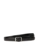 Paski - Calvin Klein Pasek Damski Slim Square Buckle Belt 2.0 K60K613235 Czarny - miniaturka - grafika 1