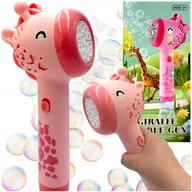 Bańki mydlane - Bańki mydlane żyrafa różowa pistolet do puszczania baniek mydlanych żyrafka - miniaturka - grafika 1