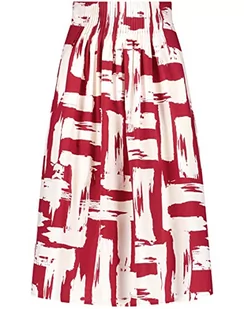 GERRY WEBER Spódnica damska, Wino Offwhite, - Spódnice - miniaturka - grafika 1
