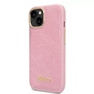 Guess GUHCP14MHGCRHP iPhone 14 Plus 6,7" różowy/pink hardcase Croco Collection - Etui i futerały do telefonów Guess GUHCP14MHGCRHP iPhone 14 Plus 6,7" różowy/pink hardcase Croco Collection - Etui i futerały do telefonów - miniaturka - grafika 2