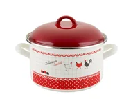 Garnki - Fl1 GARNEK EMALIOWANY PROSTY KURKI 20CM/3,8L 011-GAR-502/AV/20 - miniaturka - grafika 1