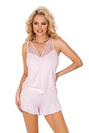 Piżamy damskie - Piżama Amelia 1/2 Light Pink Top Light Pink, 38 - miniaturka - grafika 1