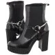 Botki damskie - Botki Czarne B8439-E50-000-000-F10 (CI687-a) Carinii - miniaturka - grafika 1