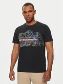 Koszulki męskie - Napapijri T-Shirt S-Turin NP0A4HQG Czarny Regular Fit - miniaturka - grafika 1