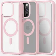 Etui i futerały do telefonów - Etui do Apple iPhone 16 Pro Do Magsafe, Przezroczyste, Jasnoróżowe Szkło - miniaturka - grafika 1