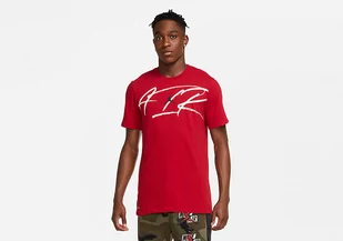 Nike Air Jordan Air Script Crew Dri-Fit Tee Gym Red - Koszulki męskie - miniaturka - grafika 1
