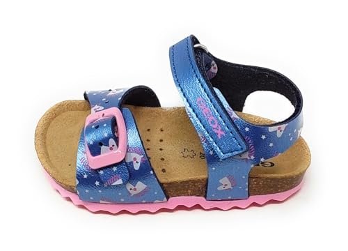 Geox B Sandal Chalki Girl, dziewczynki 0-24, granatowy, 21 EU