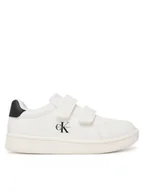 Buty dla dziewczynek - Calvin Klein Sneakersy Low Cut Velcro V1X9-83275-1355 Biały - miniaturka - grafika 1