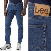 Spodnie męskie - Lee LUKE SLIM Mid Stonewash DŻINsowe RURKI W38 L34 - miniaturka - grafika 1
