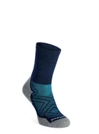 Skarpetki i podkolanówki sportowe - Skarpety biegowe Smartwool Run Targeted Cushion Mid Crew Socks - deep navy - miniaturka - grafika 1