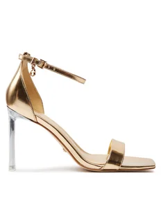 Guess Sandały Shylie FLJSHY LEM03 Złoty - Sandały damskie - miniaturka - grafika 1