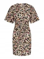 Sukienki - PIECES ARLEM DAMSKA SUKIENKA BEŻOWE CASUAL S XQA - miniaturka - grafika 1