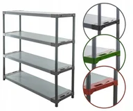 Szafy i regały magazynowe - Regał magazynowy regał plastikowy do piwnicy regał garażowy 138x150x46 EKO / Wamar-Sosenka - miniaturka - grafika 1