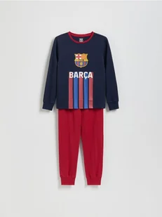 Reserved - Piżama FC Barcelona - granatowy - Moda i Uroda OUTLET - miniaturka - grafika 1