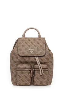 Guess plecak MANHATTAN damski kolor beżowy mały wzorzysty HWSG71 18310 - Plecaki - miniaturka - grafika 1