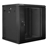 Szafy rack - Lanberg Szafa wisząca dwusekcyjna 19 12U czarna WF02-6612-10""B (WF02-6612-10B) - miniaturka - grafika 1