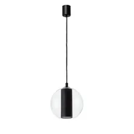 Lampy sufitowe - Kaspa Wisząca lampa loftowa MERIDA 11094102 szklana kula przezroczysta - miniaturka - grafika 1