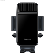 Uchwyty samochodowe do telefonów - Uchwyt samochodowy solarny grawitacyjny Baseus do telefonu (czarny) - miniaturka - grafika 1