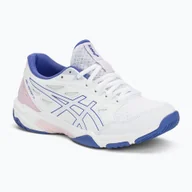 Buty sportowe damskie - Buty do siatkówki damskie ASICS Gel-Rocket 11 white/sapphire - miniaturka - grafika 1