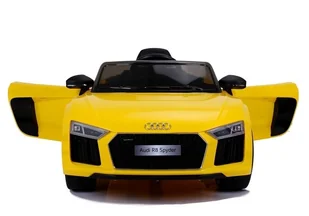 Auto na akumulator Audi R8 Żółty Lakierowane - Pojazdy elektryczne dla dzieci - miniaturka - grafika 6