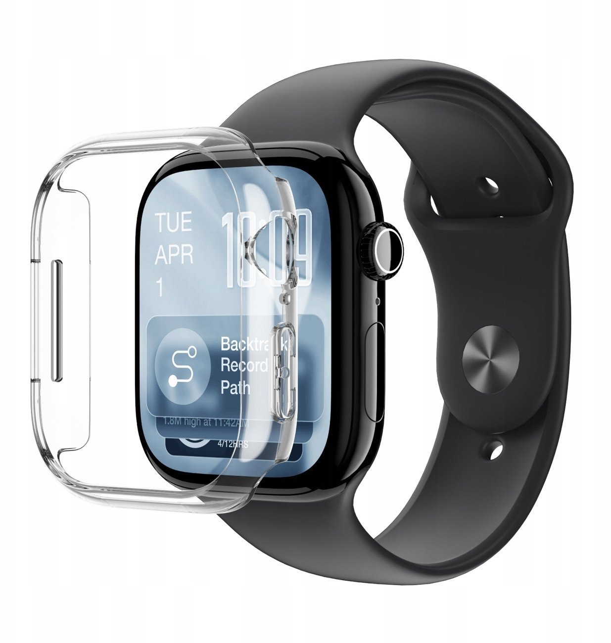 Amazingthing Etui ochronne Minimal na Apple Watch Series 11 42mm - przezroczyste