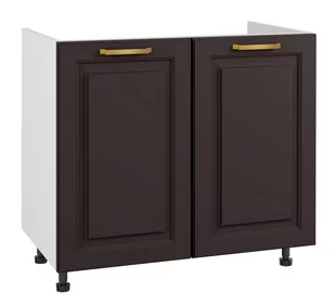 Bristol Szafka Dolna Pod Zlewozmywak D2Z-90 Czarny Mat - Meble kuchenne - miniaturka - grafika 1